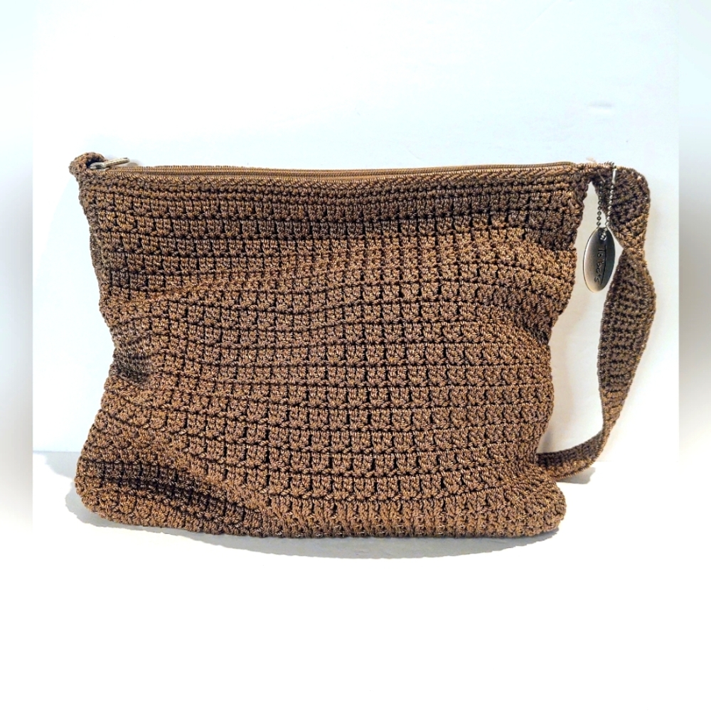 VTG Talbots Crochet Knit Shoulder Purse - Picture 8 of 15